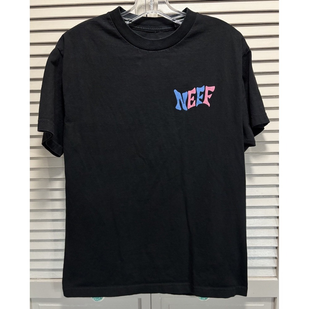 Neff‎ Graphic Black/Pink Short Sleeve T Shirt Size M "find Your Inner Peace"